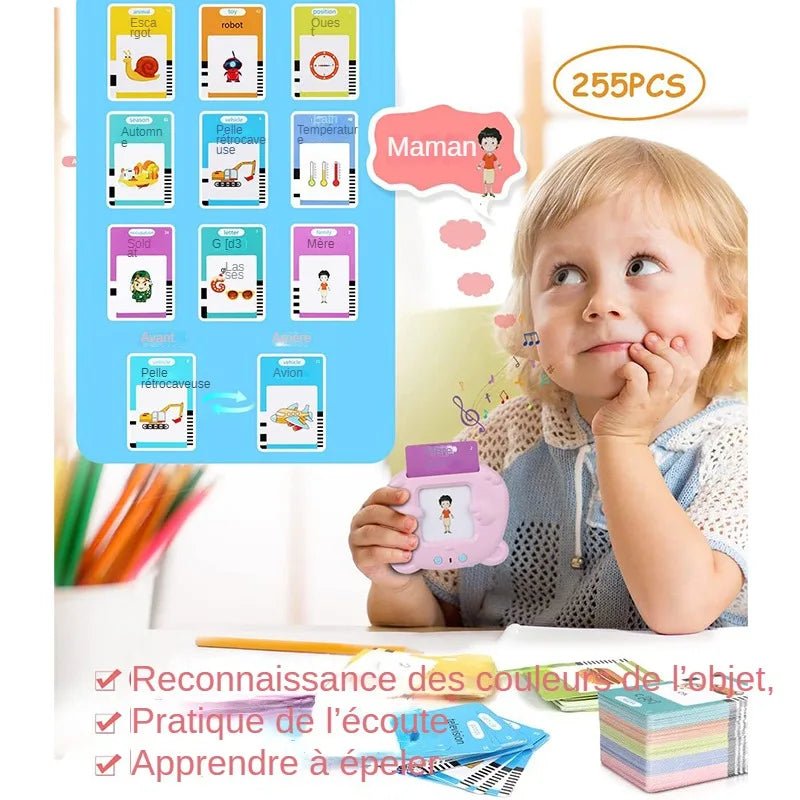 Appareil de carte mémoire Audible - Appareil éducatif précoce + Flashcards - Kits BéBé et Maman